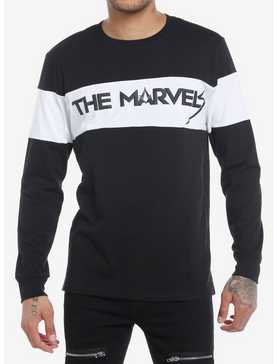 Our Universe Marvel The Marvels Logo Color-Block Long-Sleeve T-Shirt, , hi-res