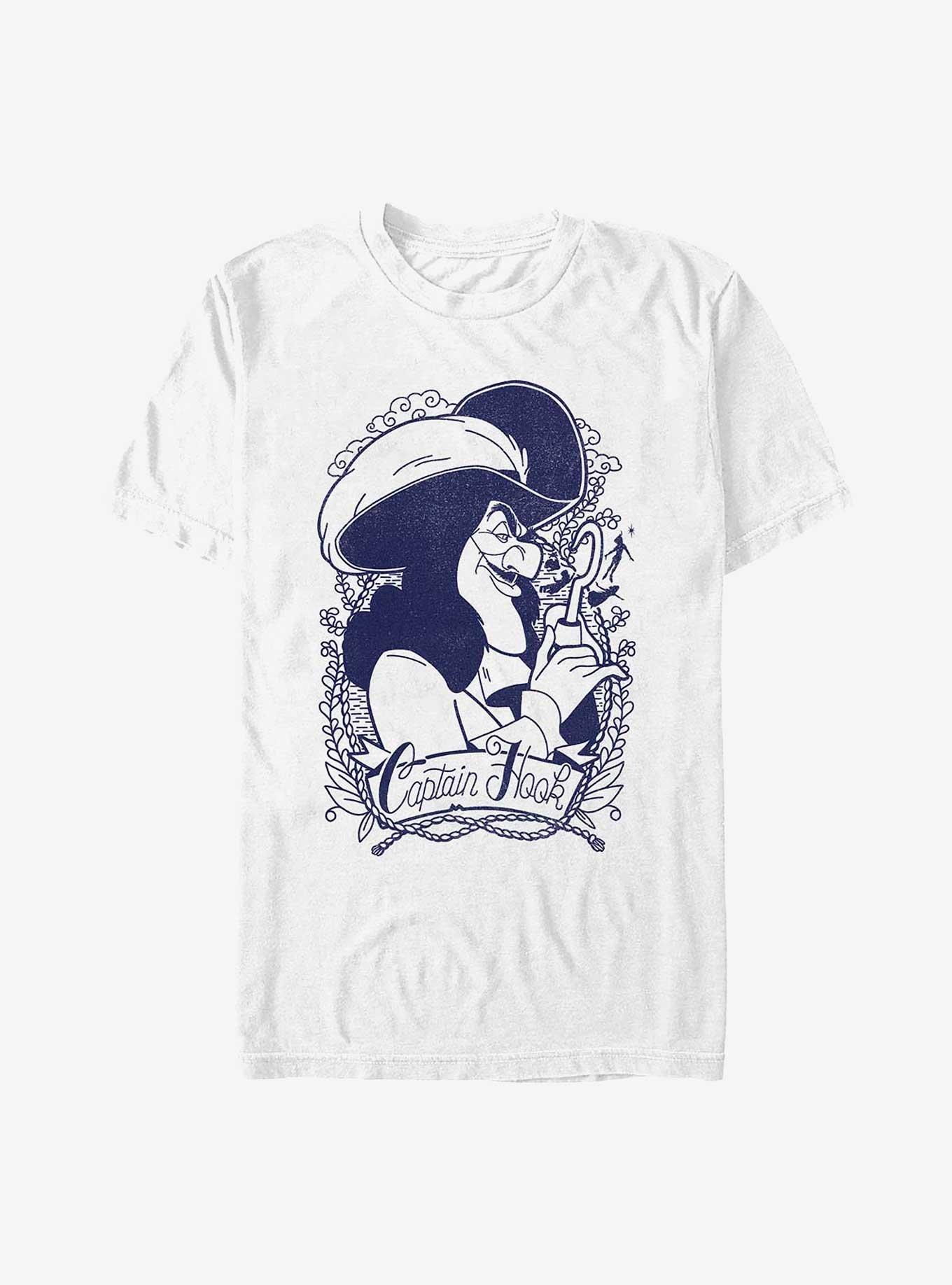 Disney Peter Pan Captain Hook Outline T-Shirt, , hi-res