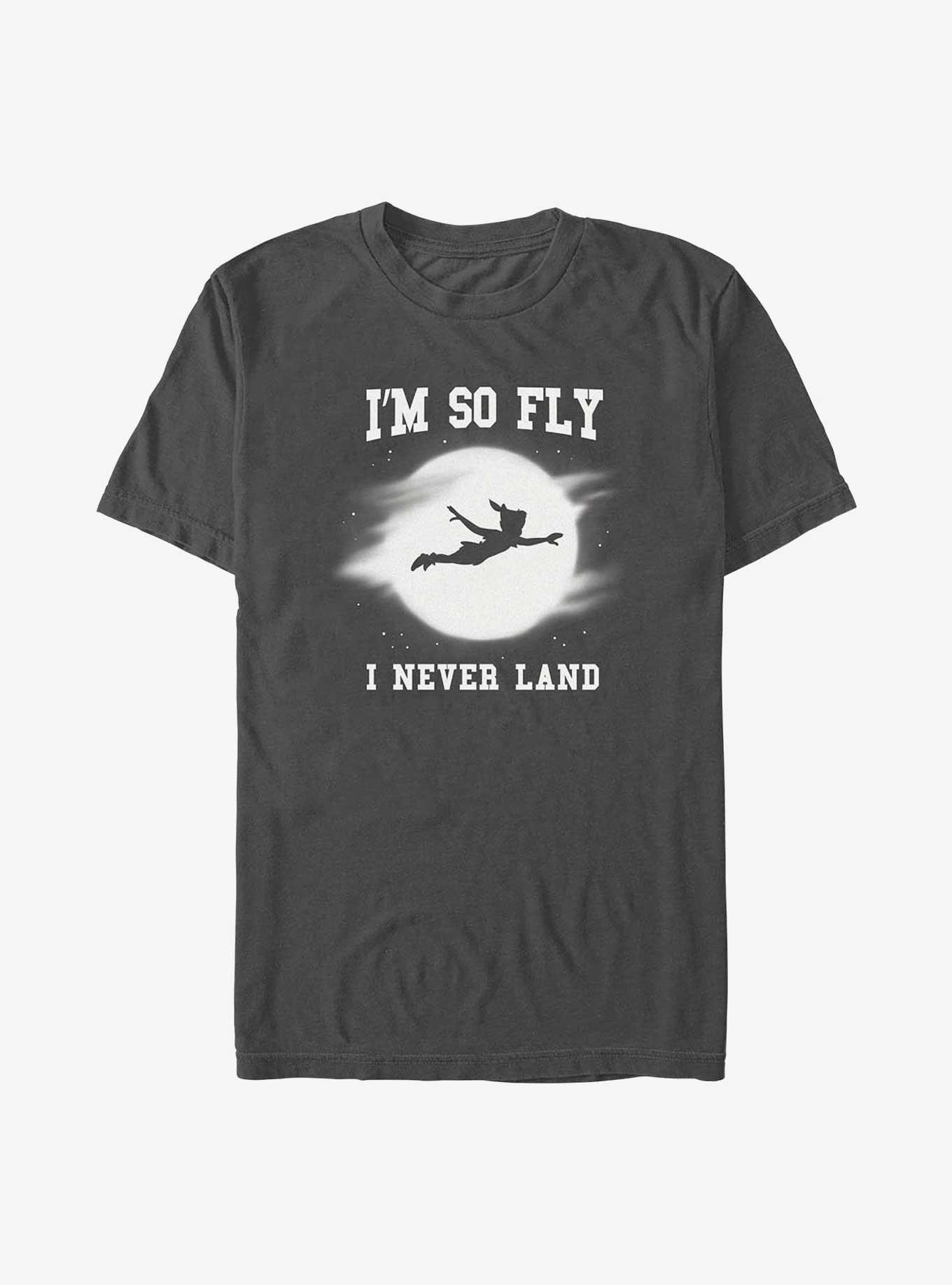 Disney Peter Pan I'm So Fly I Never Land Vignette T-Shirt, CHARCOAL, hi-res