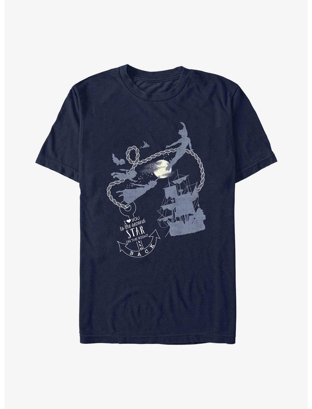 Disney Peter Pan Love You To The Second Star T-Shirt - BLUE | BoxLunch