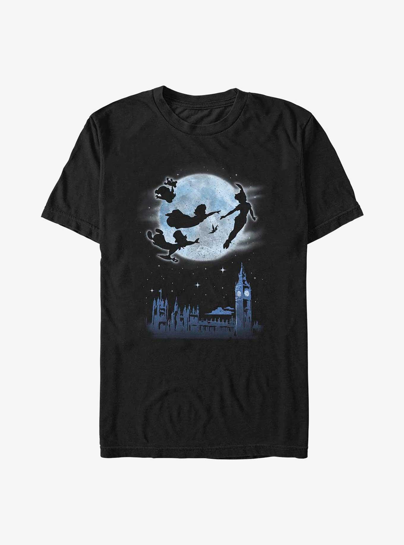 Disney Peter Pan Starry Flight T-Shirt, BLACK, hi-res