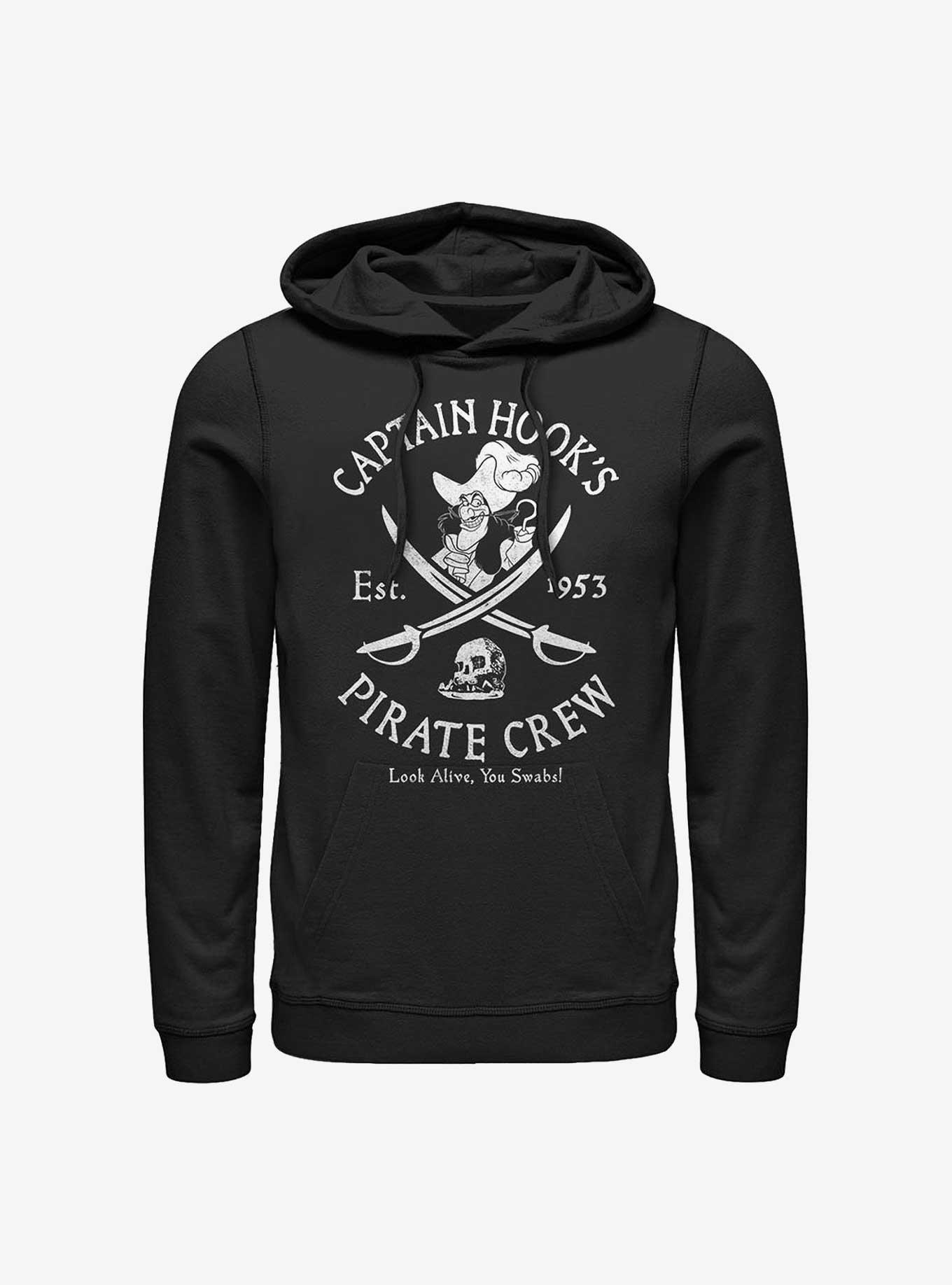 Disney Peter Pan Captain Hook's Pirate Crew Hoodie, BLACK, hi-res