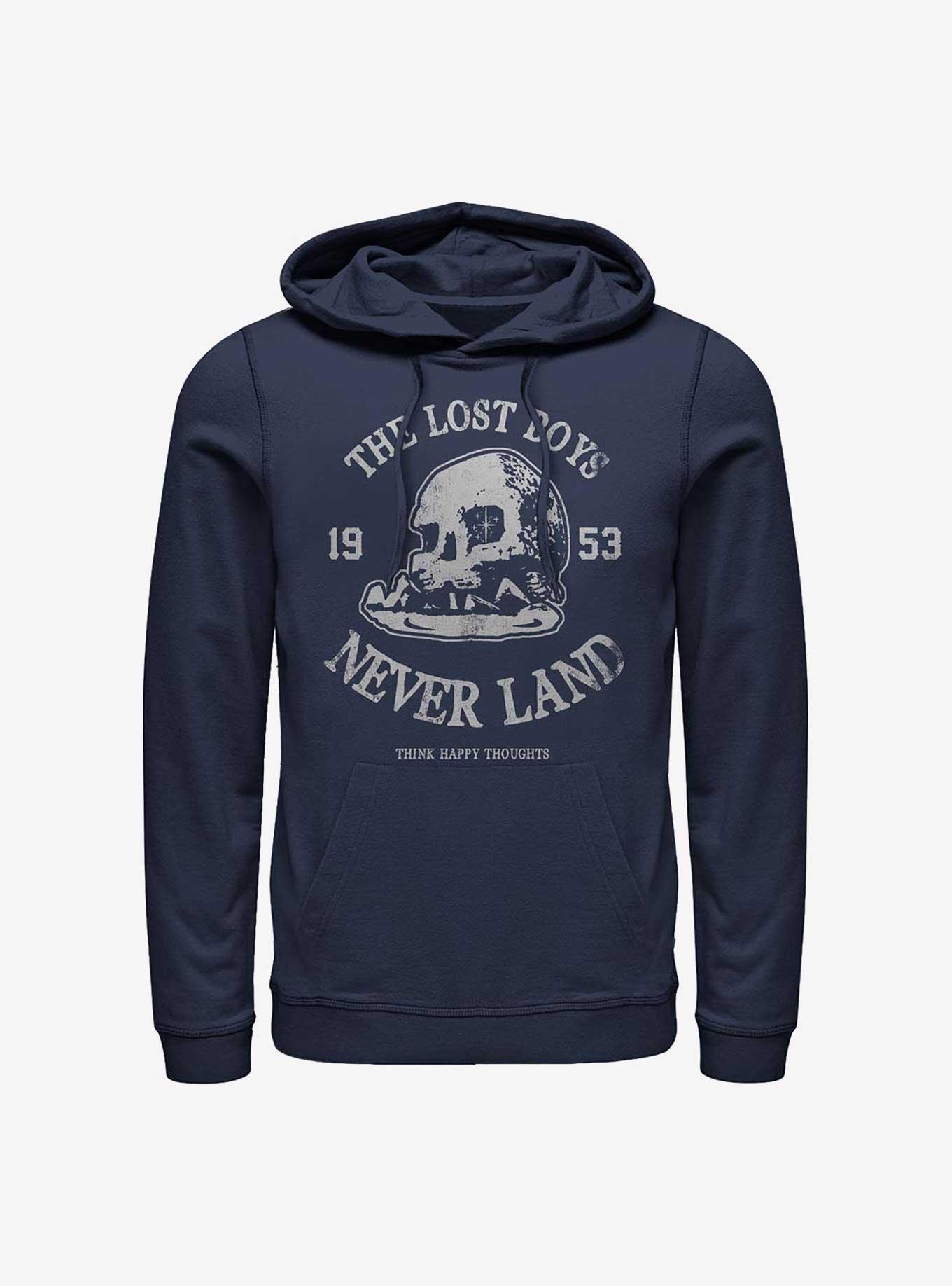 Disney Peter Pan The Lost Boys Never Land Skull Rock Hoodie, NAVY, hi-res