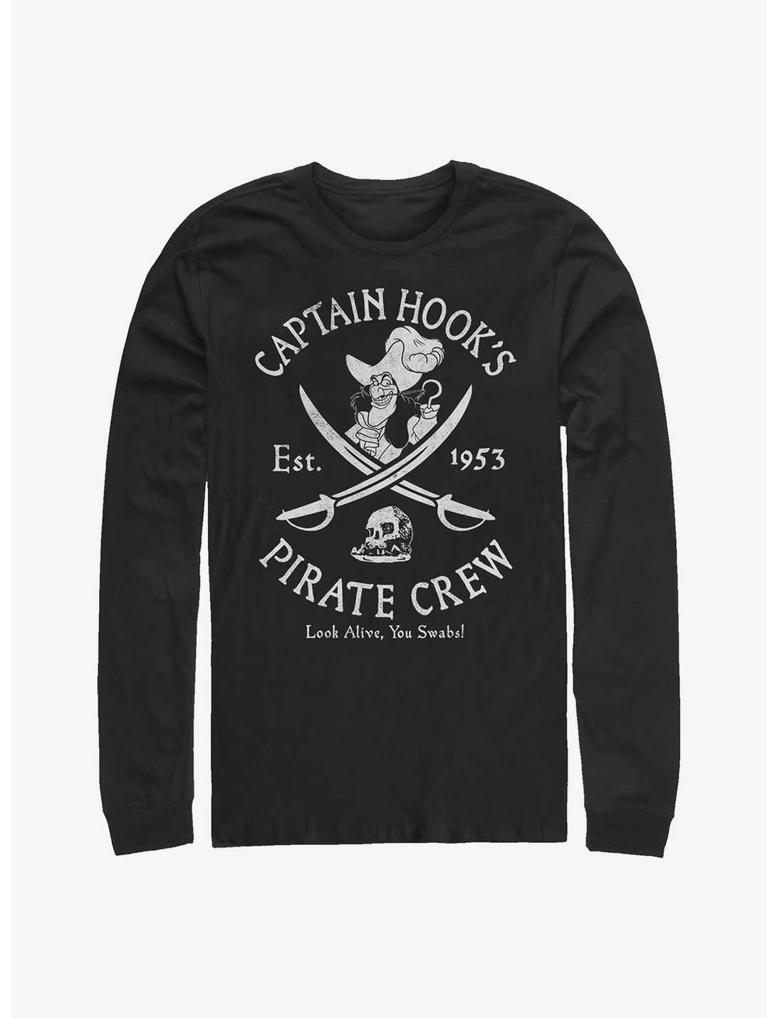 Disney Peter Pan Captain Hook's Pirate Crew Long-Sleeve T-Shirt, BLACK, hi-res