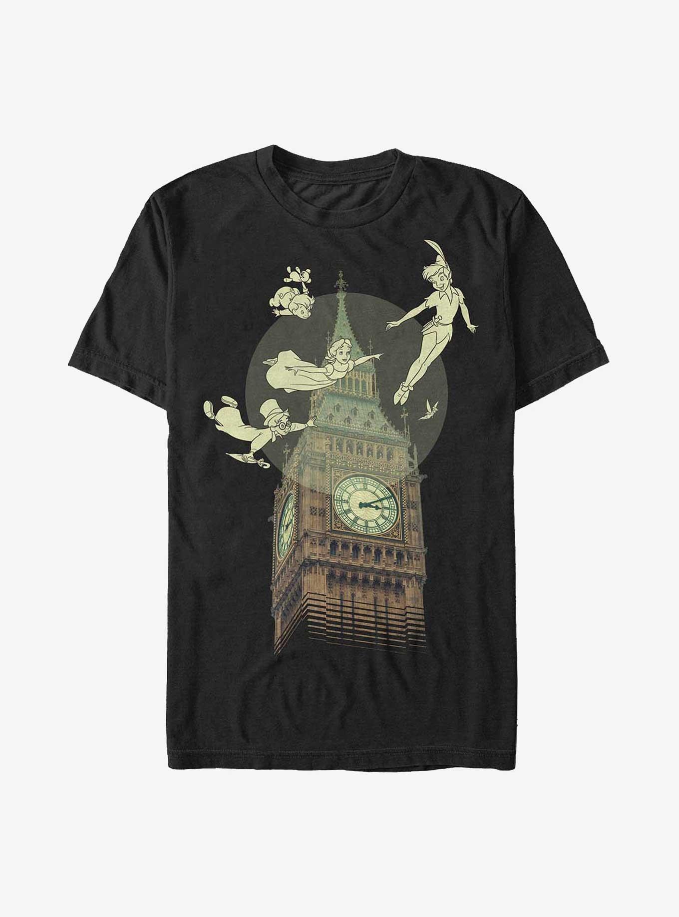 Disney Peter Pan Big Ben Flight T-Shirt, BLACK, hi-res