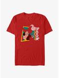 Disney Peter Pan Captain Hook Retro T-Shirt, RED, hi-res