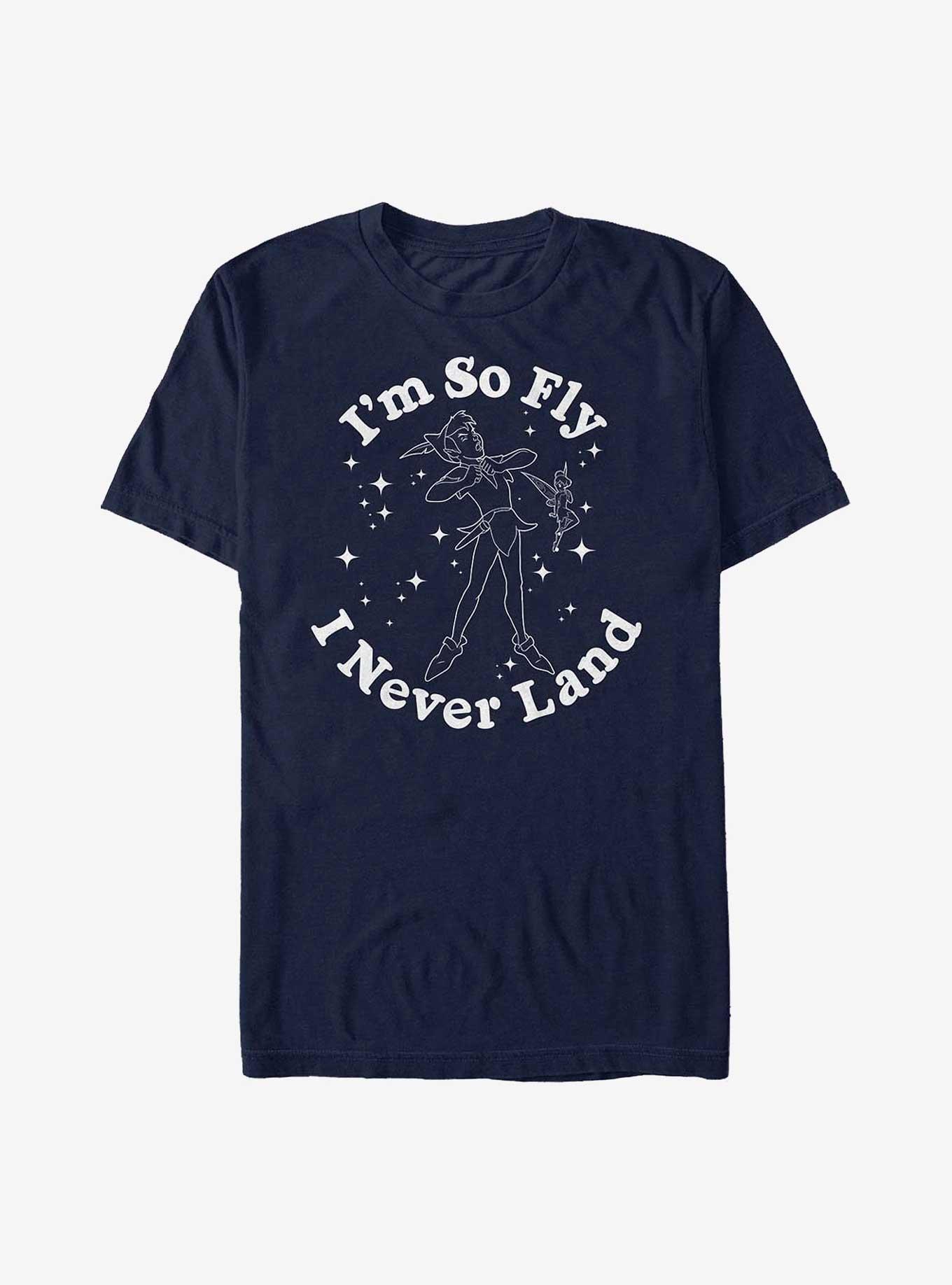 Disney Peter Pan I'm So Fly I Never Land Outline T-Shirt, , hi-res