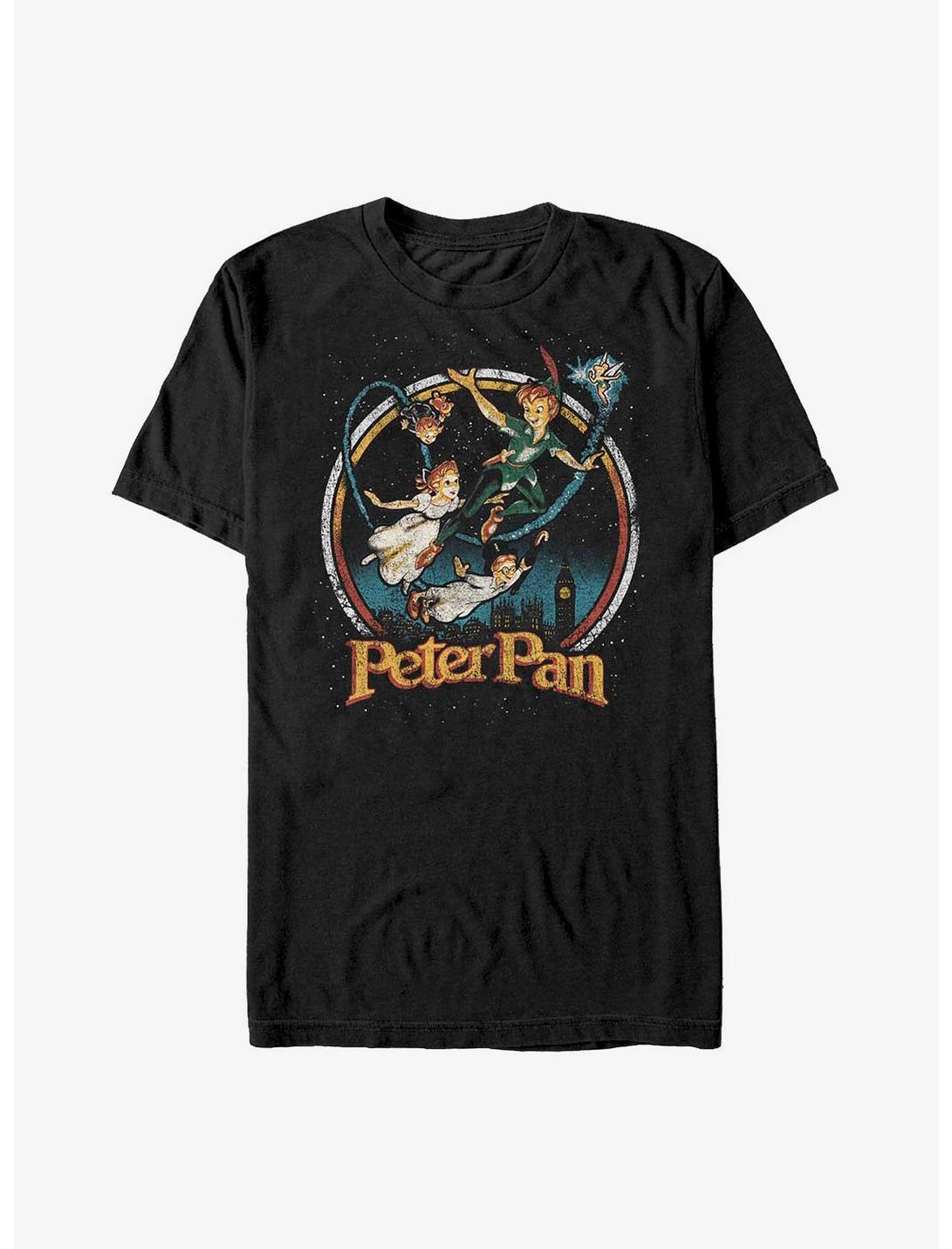 Disney Peter Pan London Night Flight T-Shirt, BLACK, hi-res