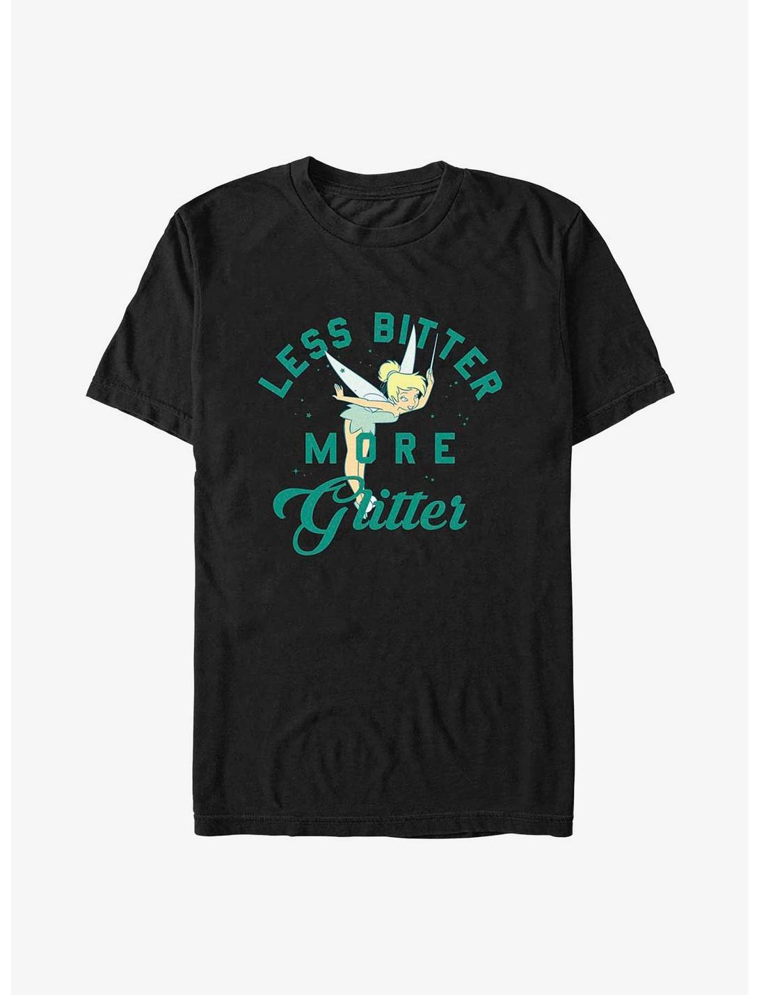 Disney Tinker Bell Less Bitter More Glitter T-Shirt, BLACK, hi-res