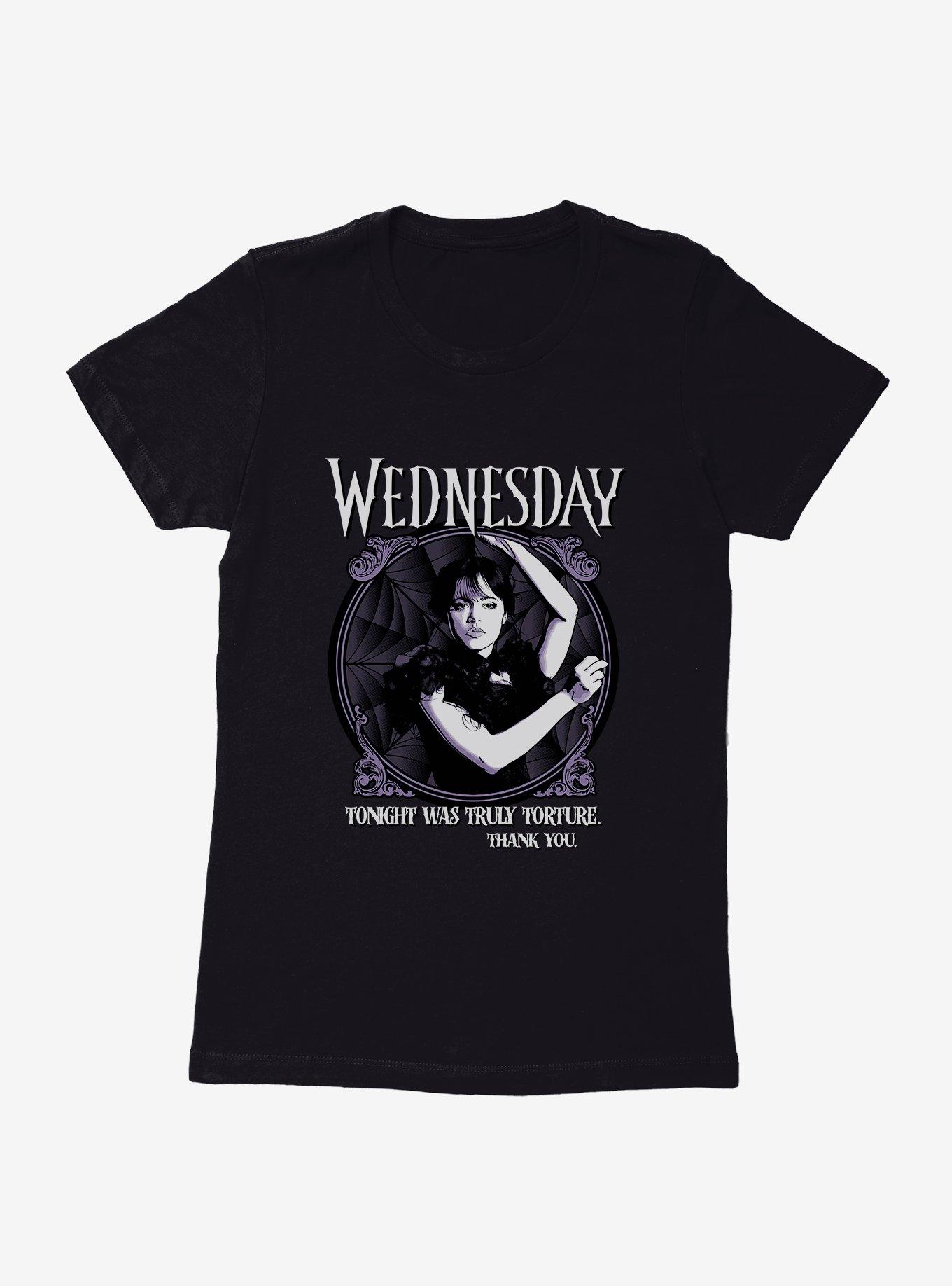 Wednesday Dance Scene Womens T-Shirt, BLACK, hi-res