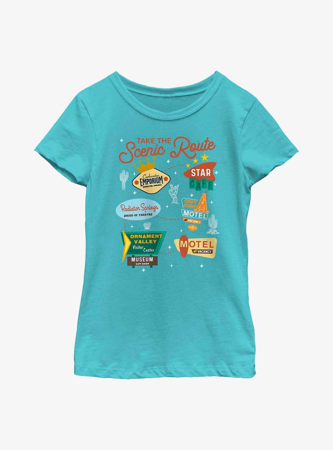 Disney Pixar Cars Take The Scenic Route Youth Girls T-Shirt, , hi-res