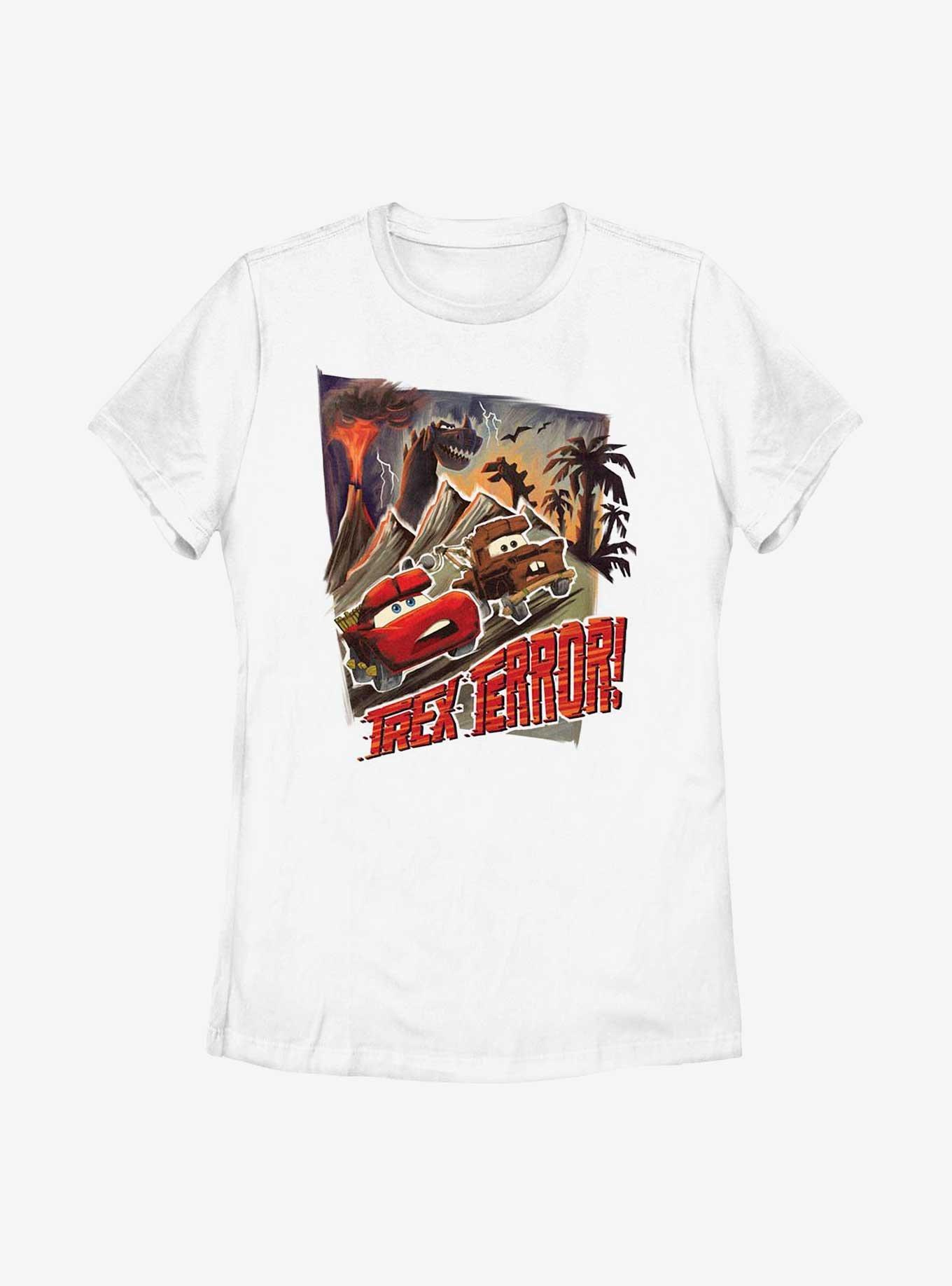 Disney Pixar Cars Trex Terror! Womens T-Shirt, WHITE, hi-res