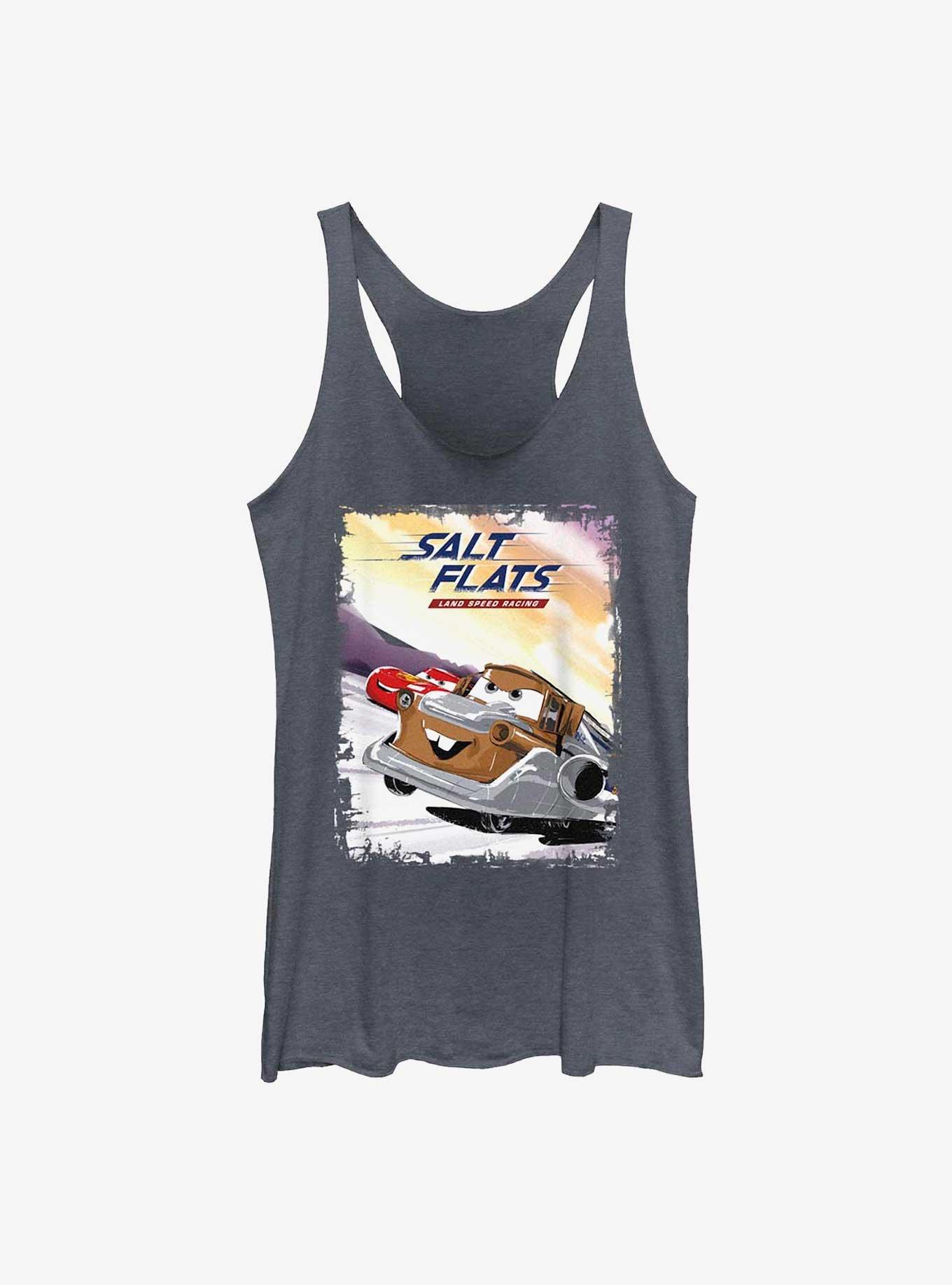 Disney Pixar Cars Salt Flats Land Speed Racing Womens Tank Top, NAVY HTR, hi-res