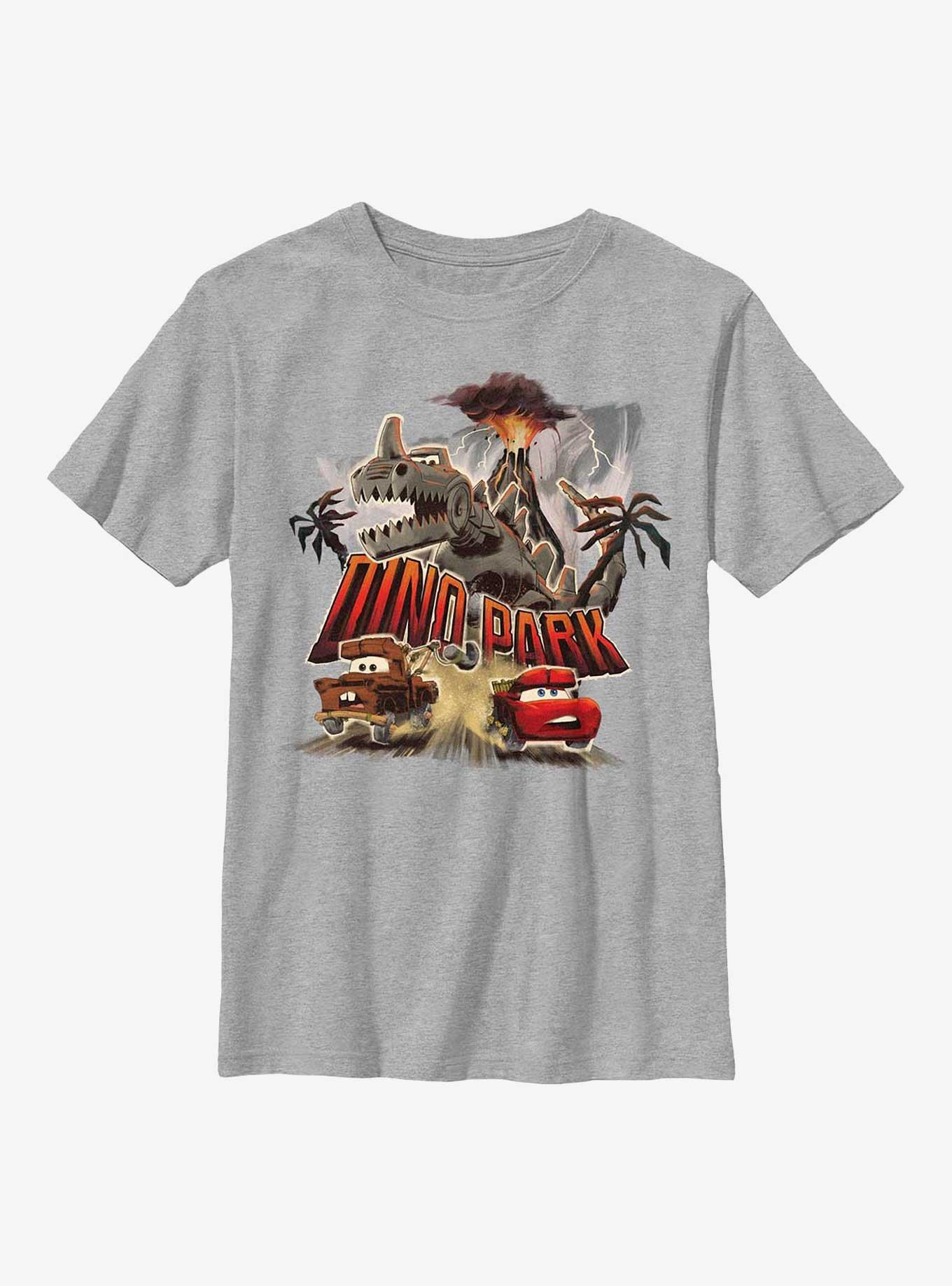Disney Pixar Cars Dino Park Mater And Lightning McQueen Youth T-Shirt