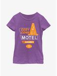 Disney Pixar Cars Cozy Cone Motel Youth Girls T-Shirt, PURPLE BERRY, hi-res