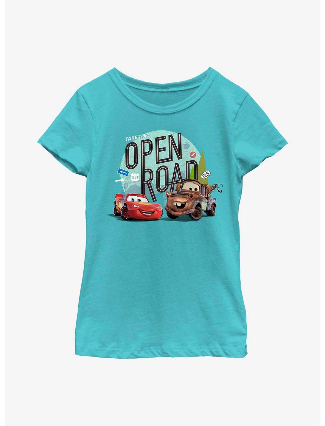 Disney Pixar Cars Take The Open Road Youth Girls T-Shirt, TAHI BLUE, hi-res