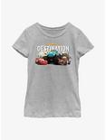 Disney Pixar Cars The Drive Is The Destination Youth Girls T-Shirt, ATH HTR, hi-res