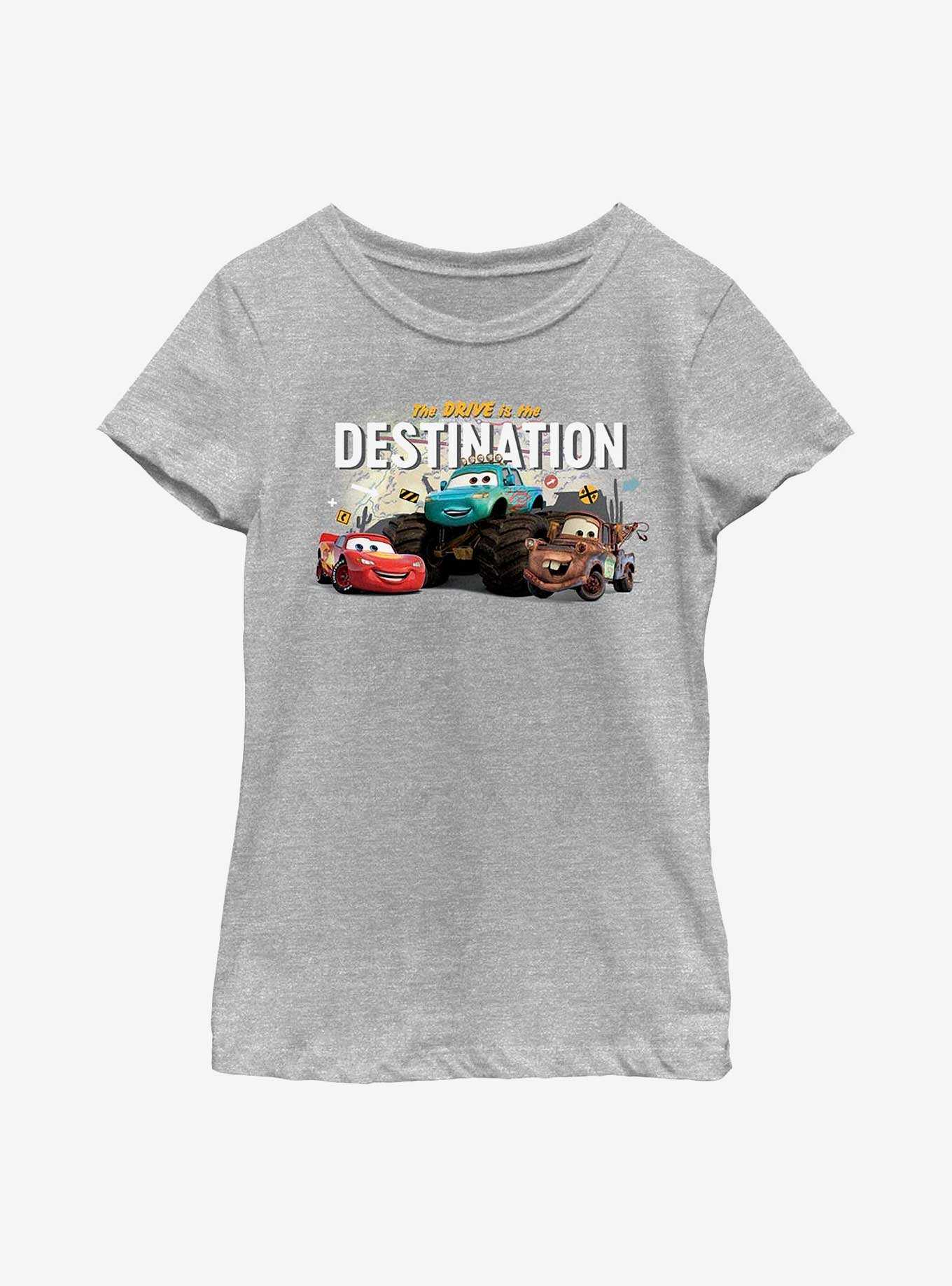 Disney Pixar Cars The Drive Is The Destination Youth Girls T-Shirt, , hi-res
