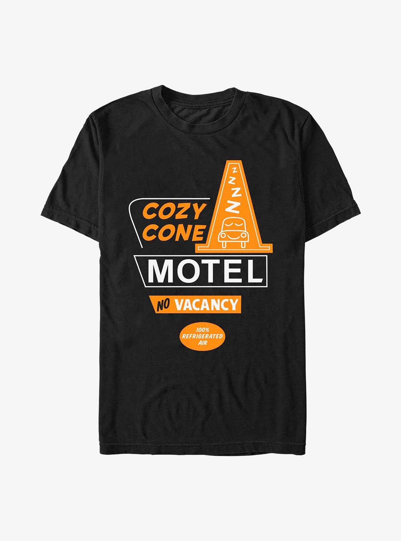 Disney Pixar Cars Cozy Cone Motel T-Shirt, BLACK, hi-res