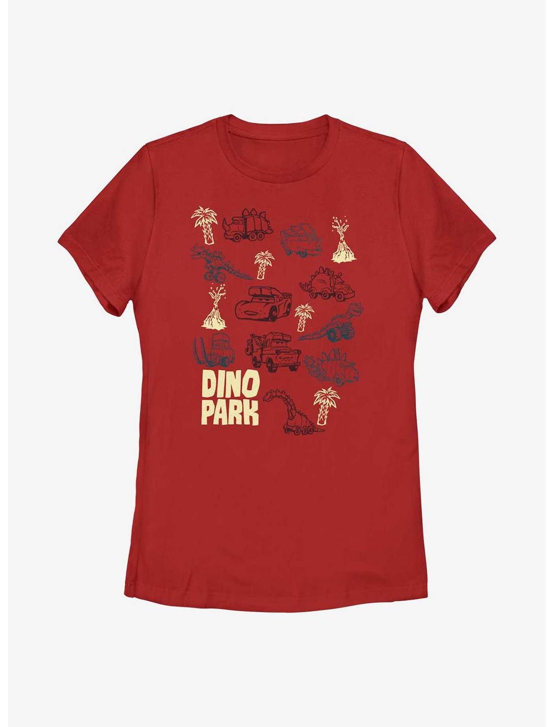 Disney Pixar Cars Dino Park Womens T-Shirt, RED, hi-res