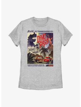 Disney Pixar Cars Dino Park Retro Poster Womens T-Shirt, , hi-res
