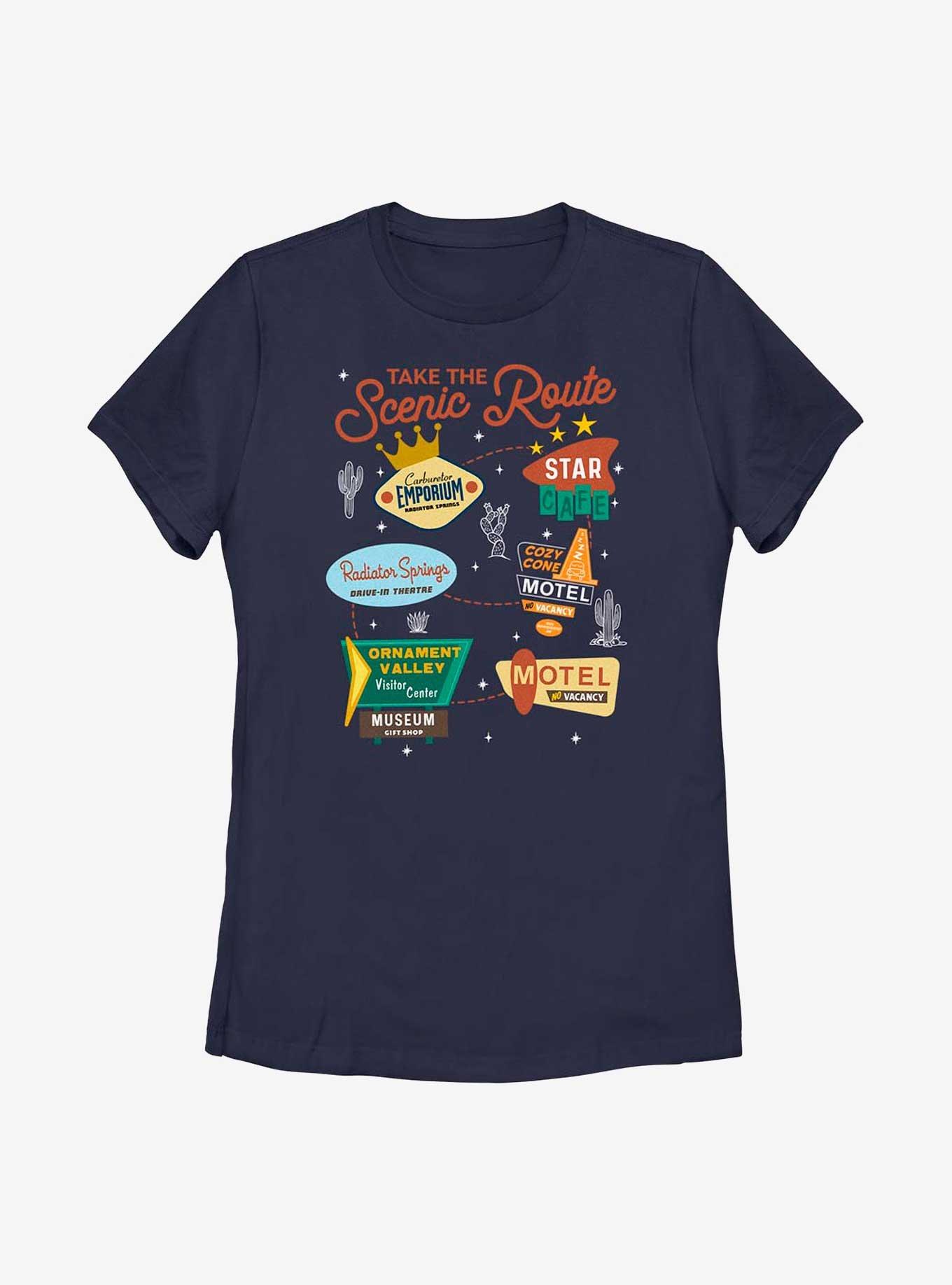 Disney Pixar Cars Take The Scenic Route Womens T-Shirt, , hi-res