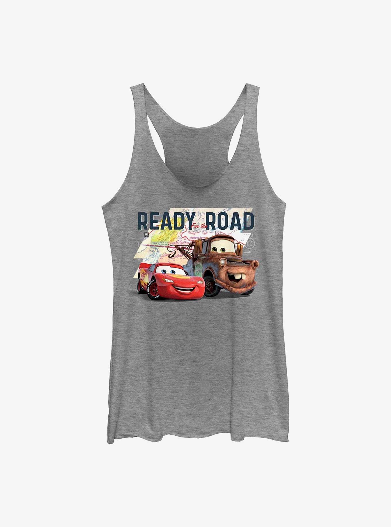 Disney Pixar Cars Ready Road Womens Tank Top, GRAY HTR, hi-res