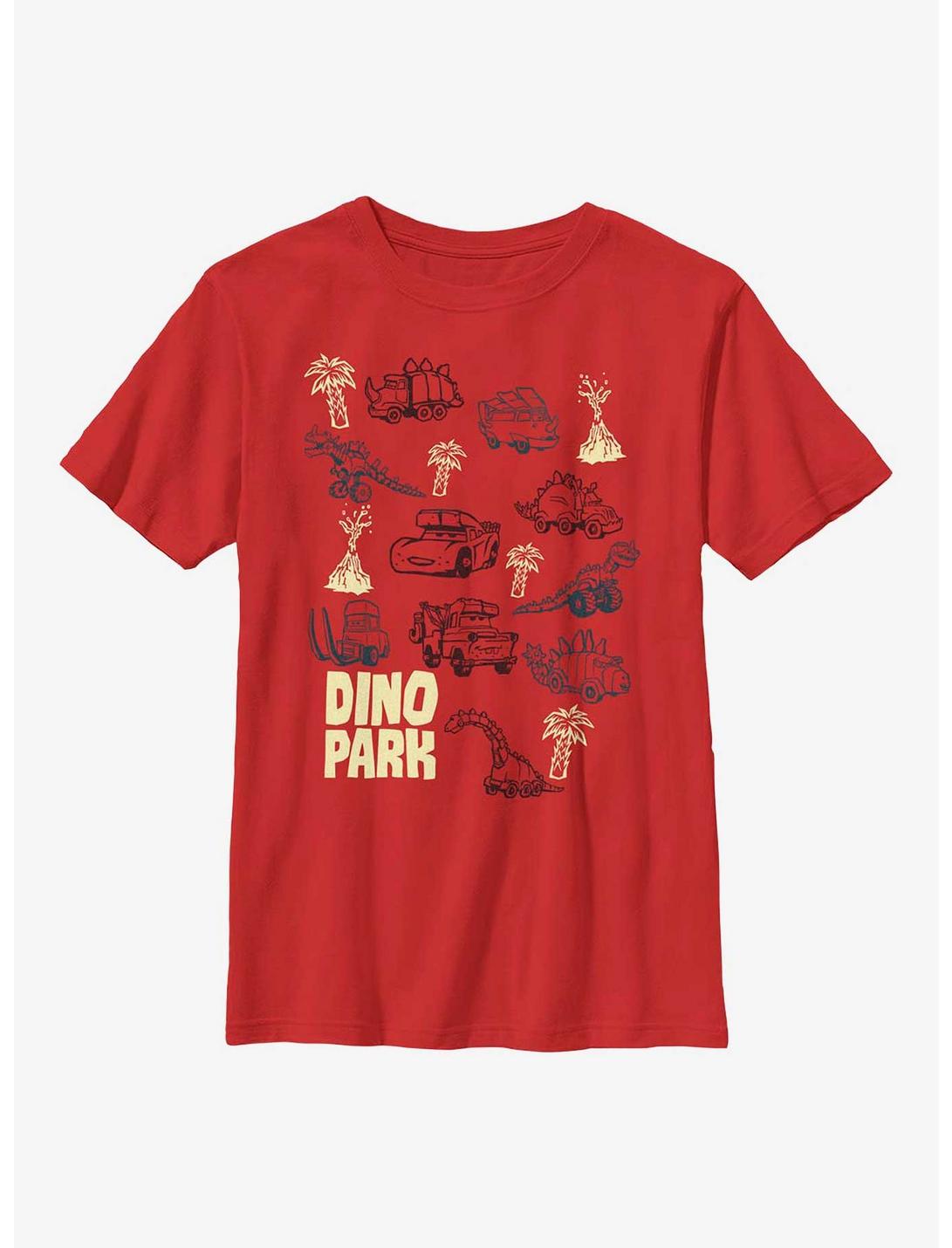 Disney Pixar Cars Dino Park Youth T-Shirt, RED, hi-res
