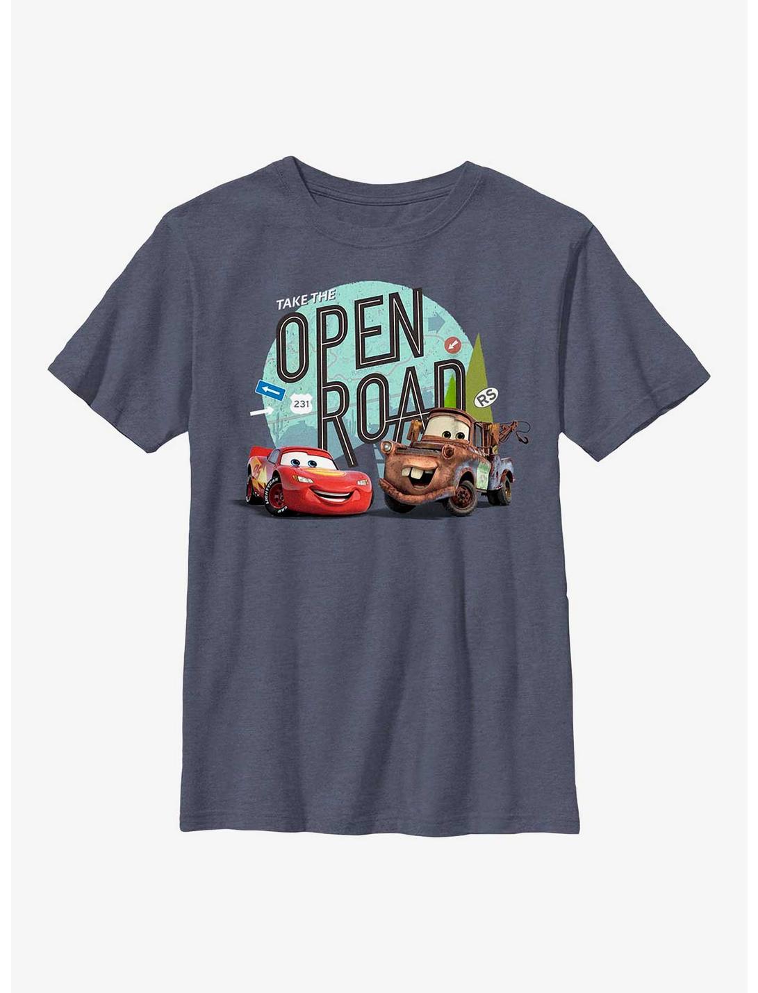 Disney Pixar Cars Take The Open Road Youth T-Shirt, NAVY HTR, hi-res