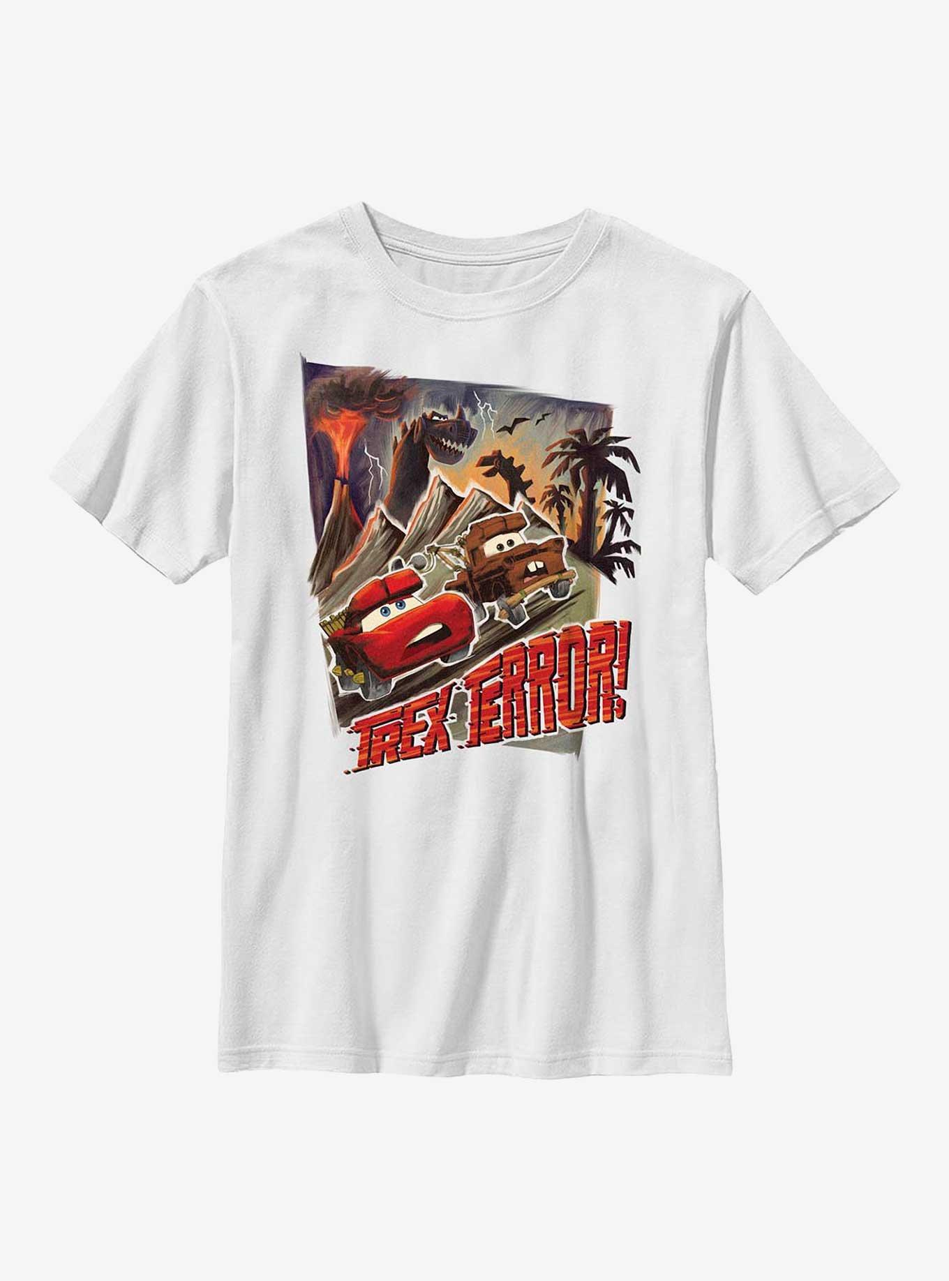 Disney Pixar Cars Trex Terror! Youth T-Shirt, WHITE, hi-res