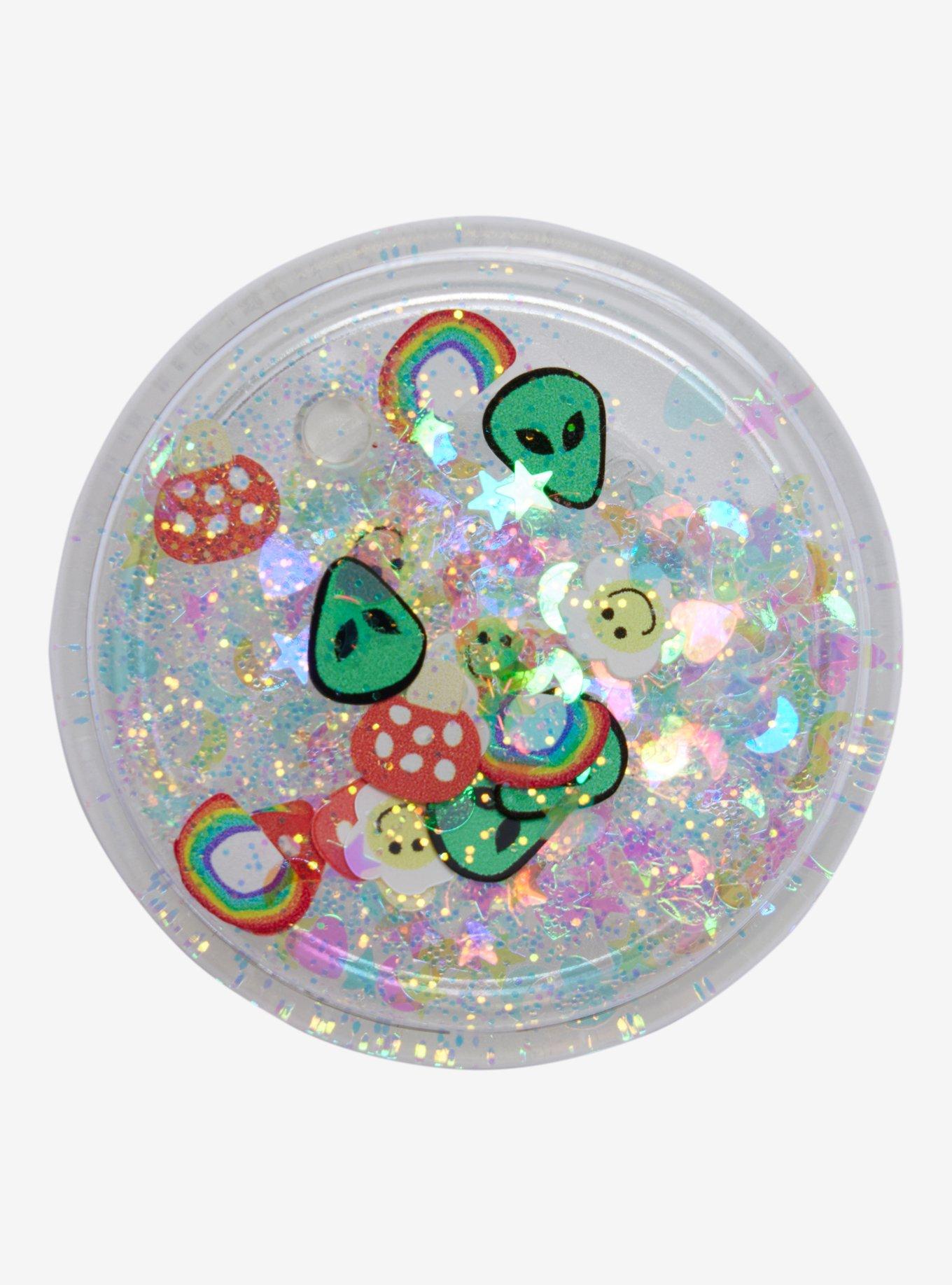 PopSockets Alien Rainbow Glitter Phone Grip & Stand, , hi-res