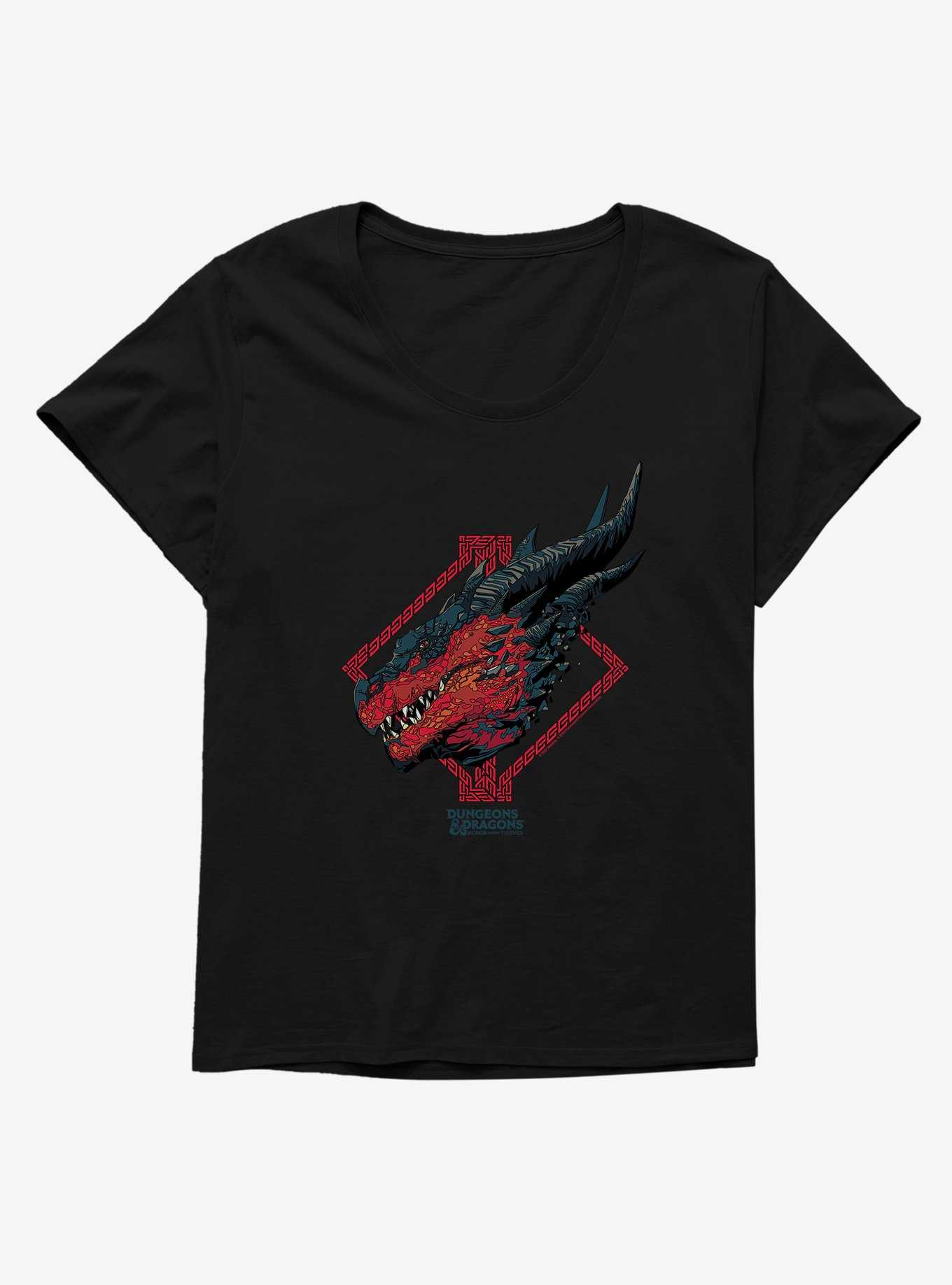 Dungeons & Dragons: Honor Among Thieves Red Dragon Profile Girls T-Shirt Plus Size, , hi-res
