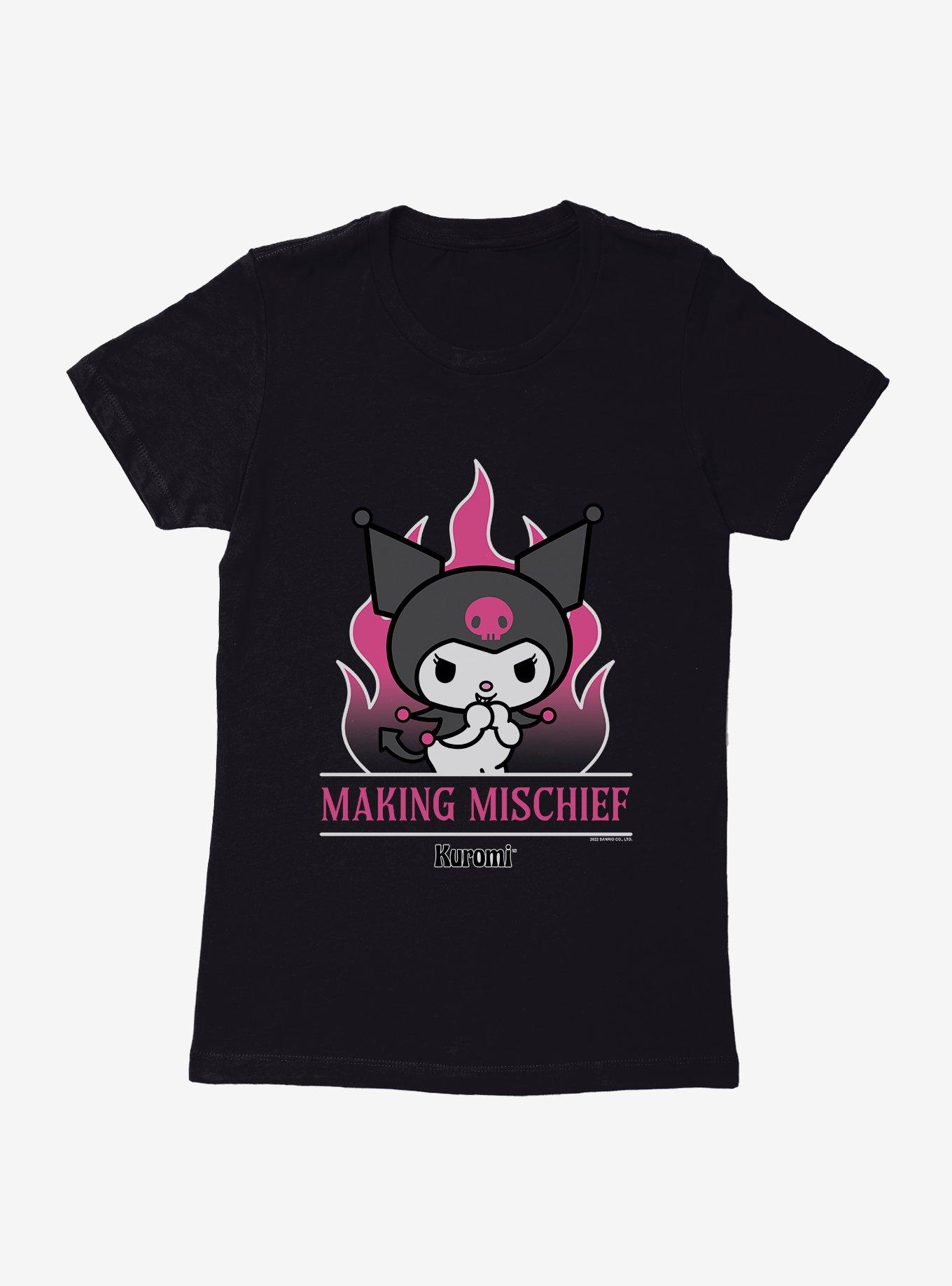 Kuromi Making Mischief Womens T-Shirt, , hi-res