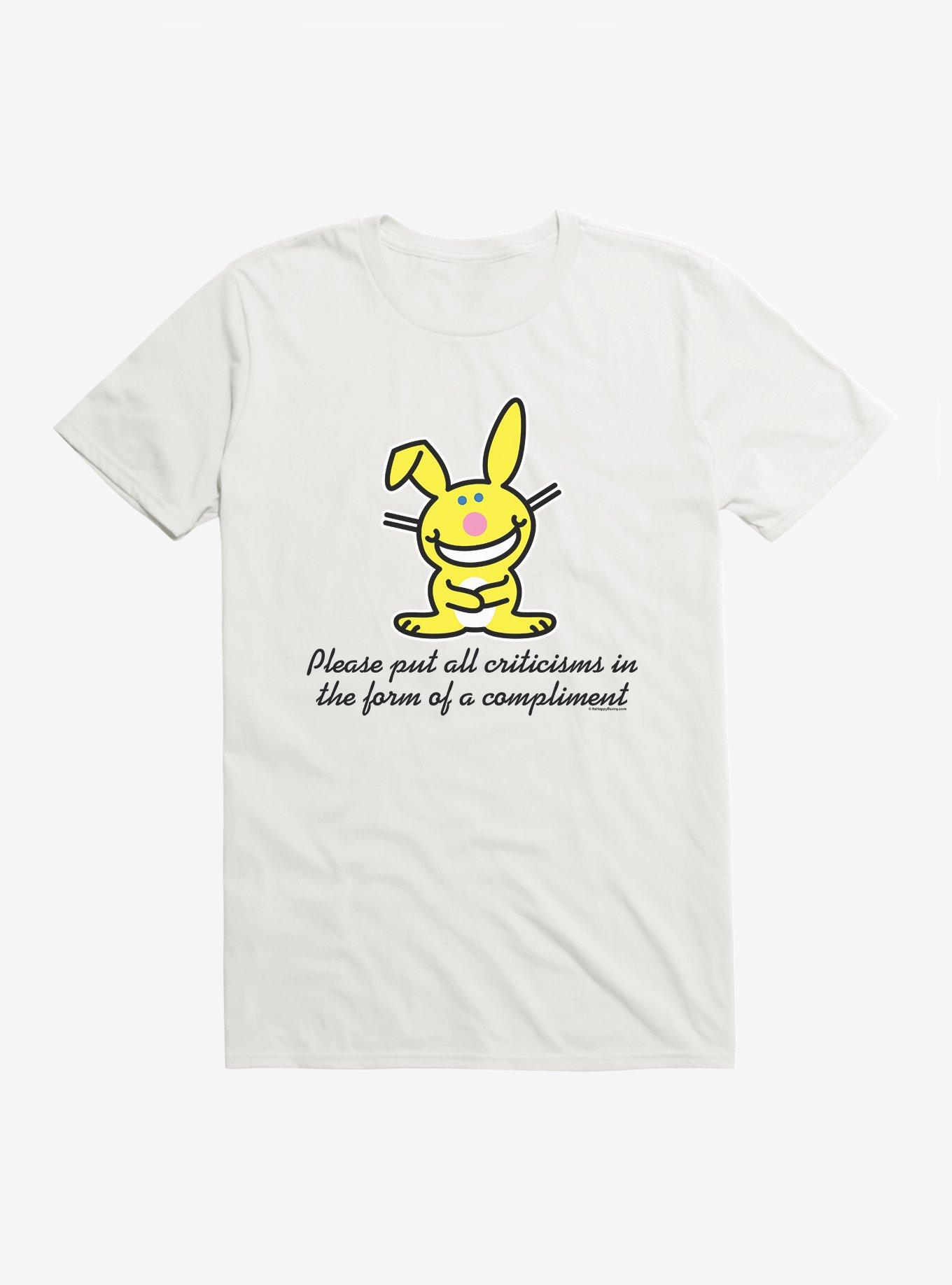 It's Happy Bunny Compliments Only T-Shirt | Hot Topic