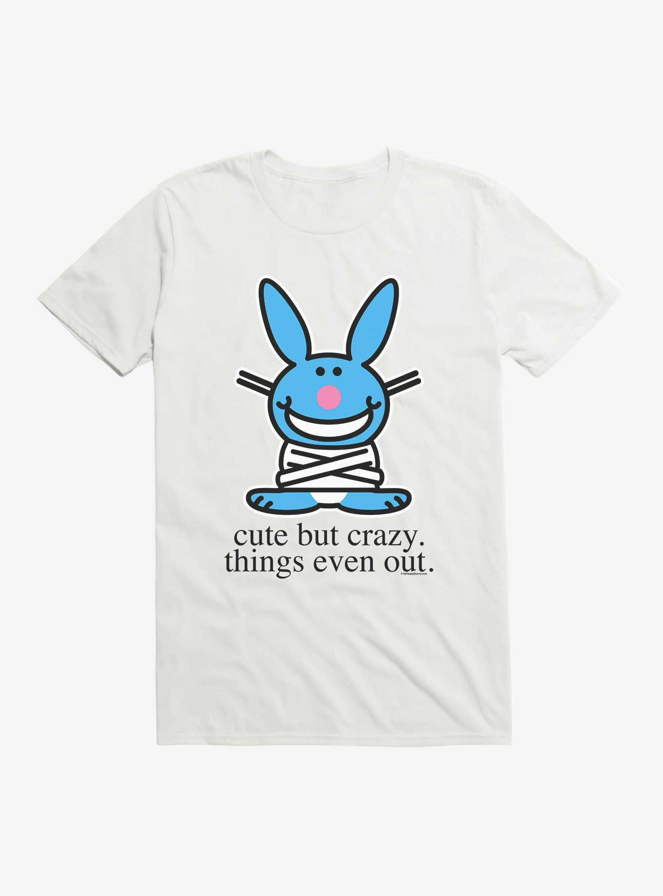 It's Happy Bunny Cute But Crazy T-Shirt, , hi-res