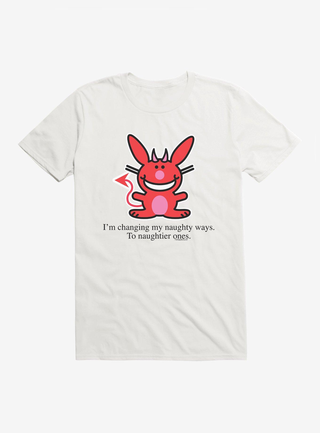 It's Happy Bunny Naughtier Ways T-Shirt, , hi-res