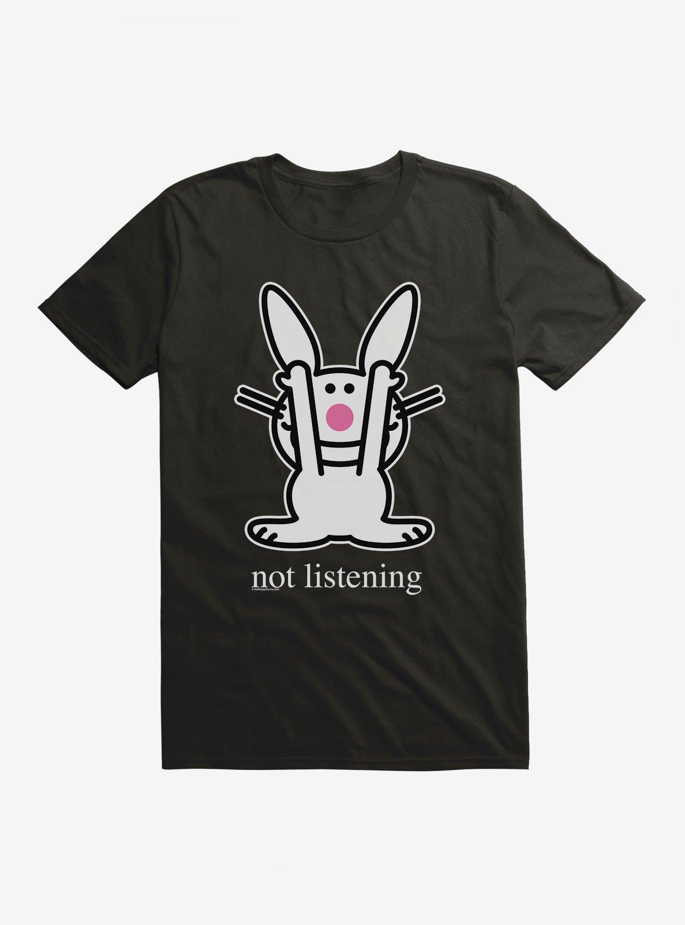 It's Happy Bunny Not Listening T-Shirt, , hi-res