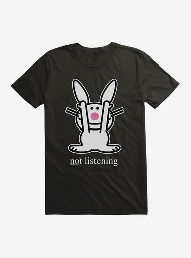 It's Happy Bunny Not Listening T-Shirt | Hot Topic