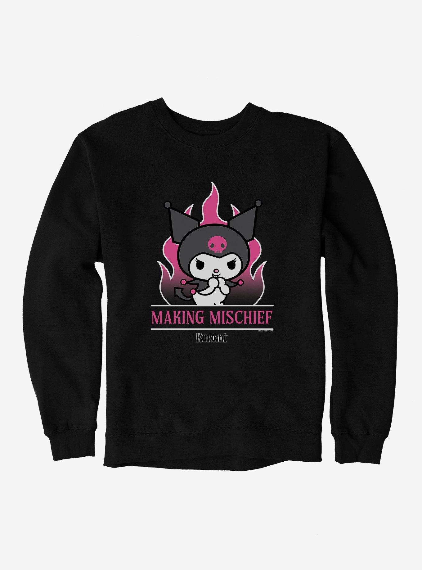 Kuromi Making Mischief Sweatshirt, , hi-res