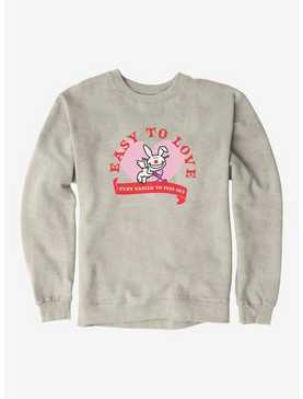 It's Happy Bunny Easy To Love Sweatshirt, , hi-res