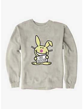 It's Happy Bunny Free Criticism Sweatshirt, , hi-res