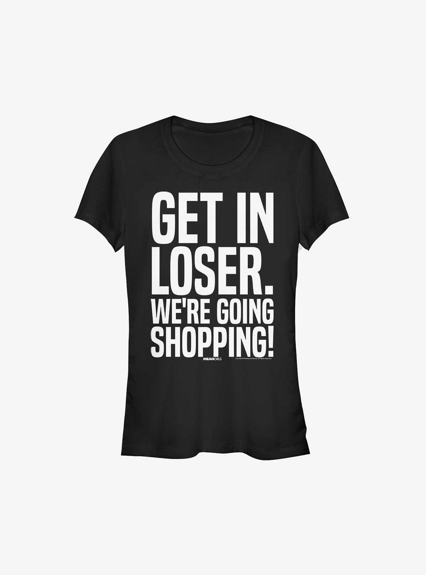 Mean Girls Get In Loser Girls T-Shirt, BLACK, hi-res