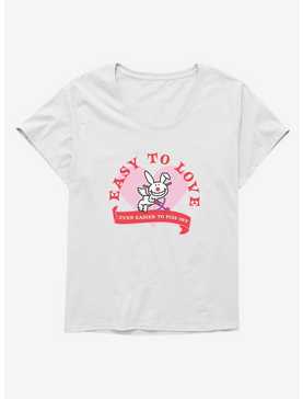 It's Happy Bunny Easy To Love Girls T-Shirt Plus Size, , hi-res