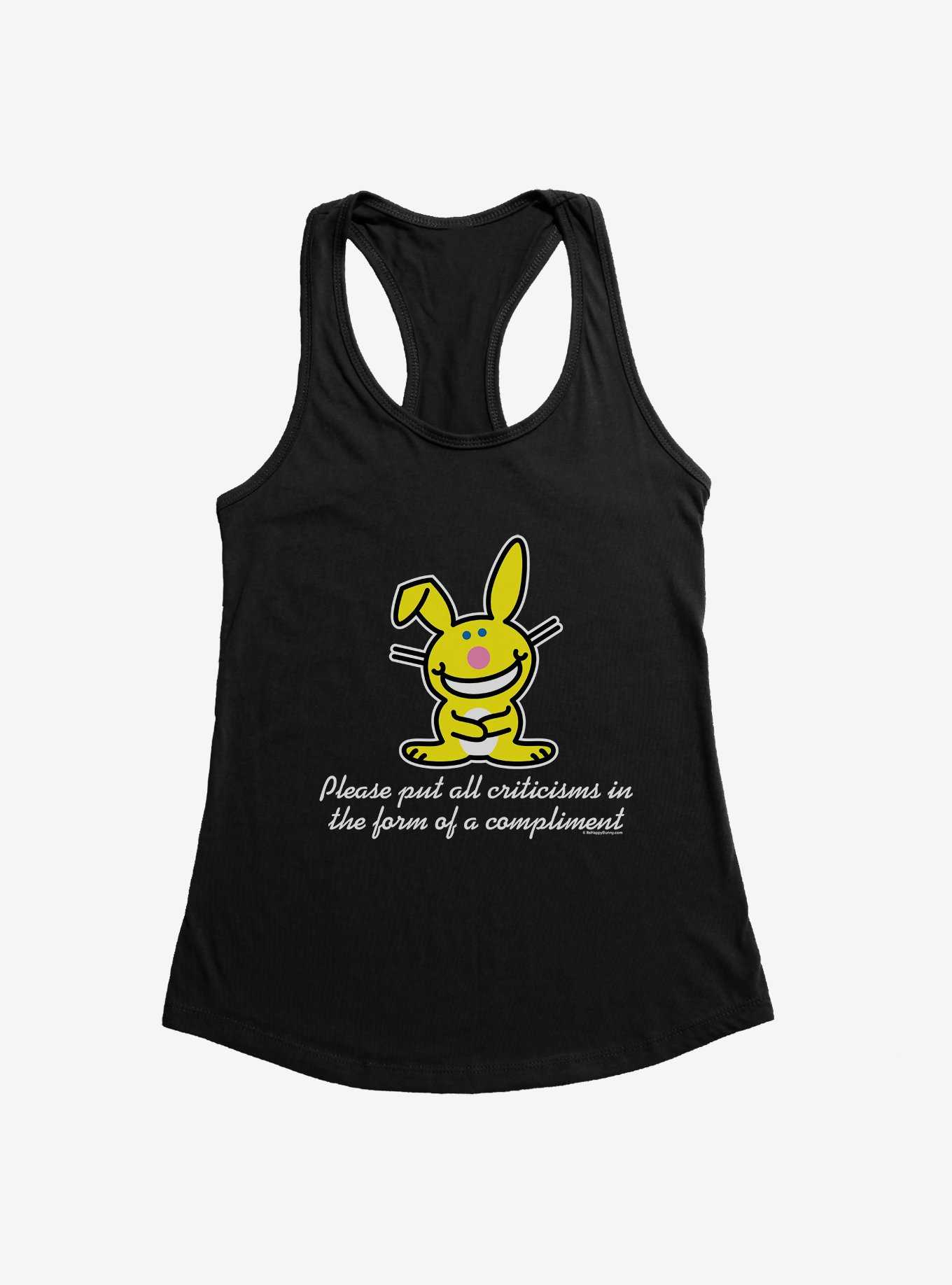 It's Happy Bunny Compliments Only Girls Tank, , hi-res