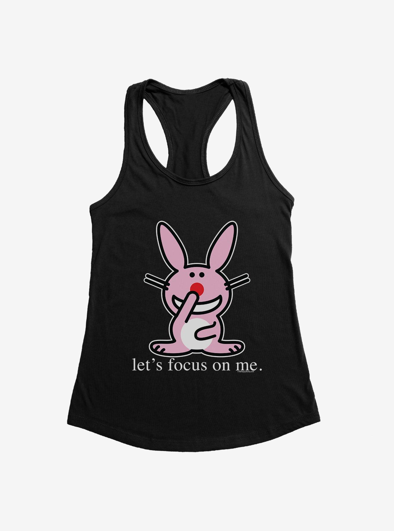 THRDLESS It's Happy Bunny Focus On Me Girls Tank
