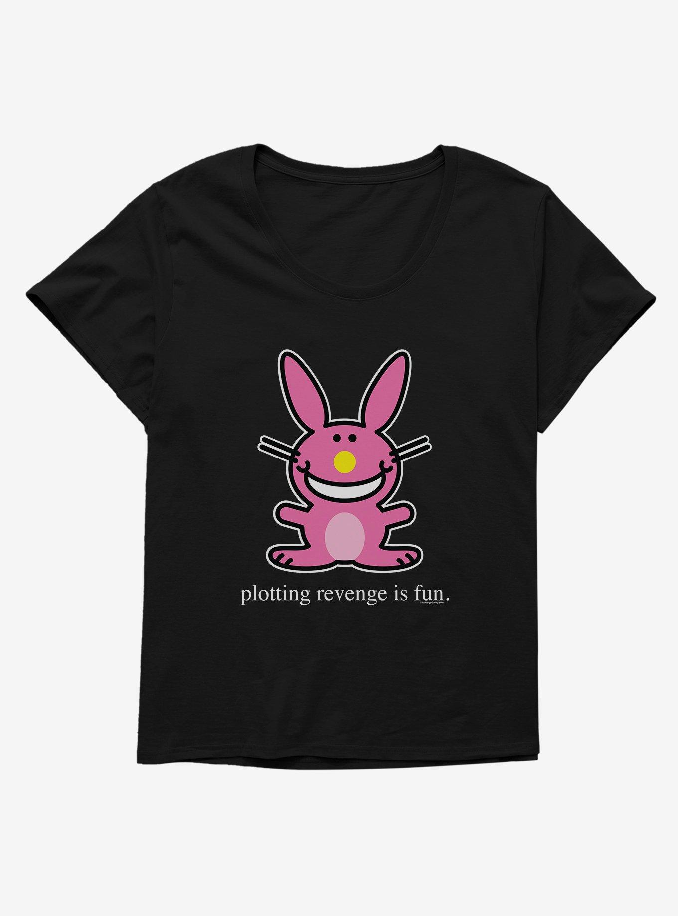 It's Happy Bunny Revenge Is Fun Girls T-Shirt Plus