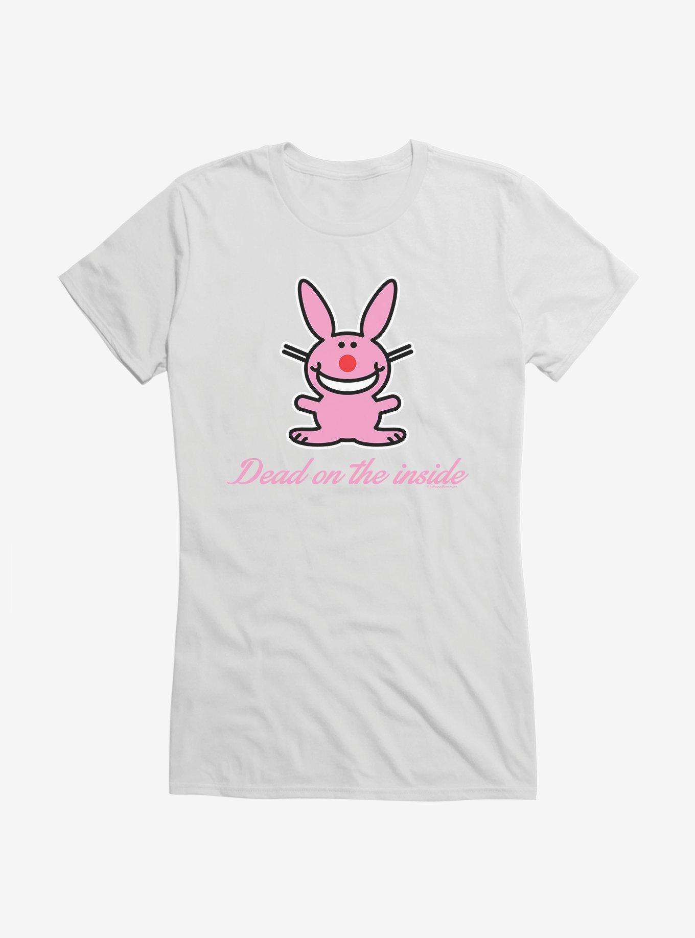 It's Happy Bunny Dead Inside Girls T-Shirt | Hot Topic