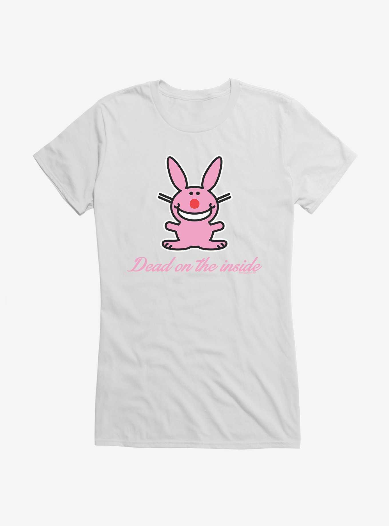 It's Happy Bunny Dead Inside Girls T-Shirt, , hi-res
