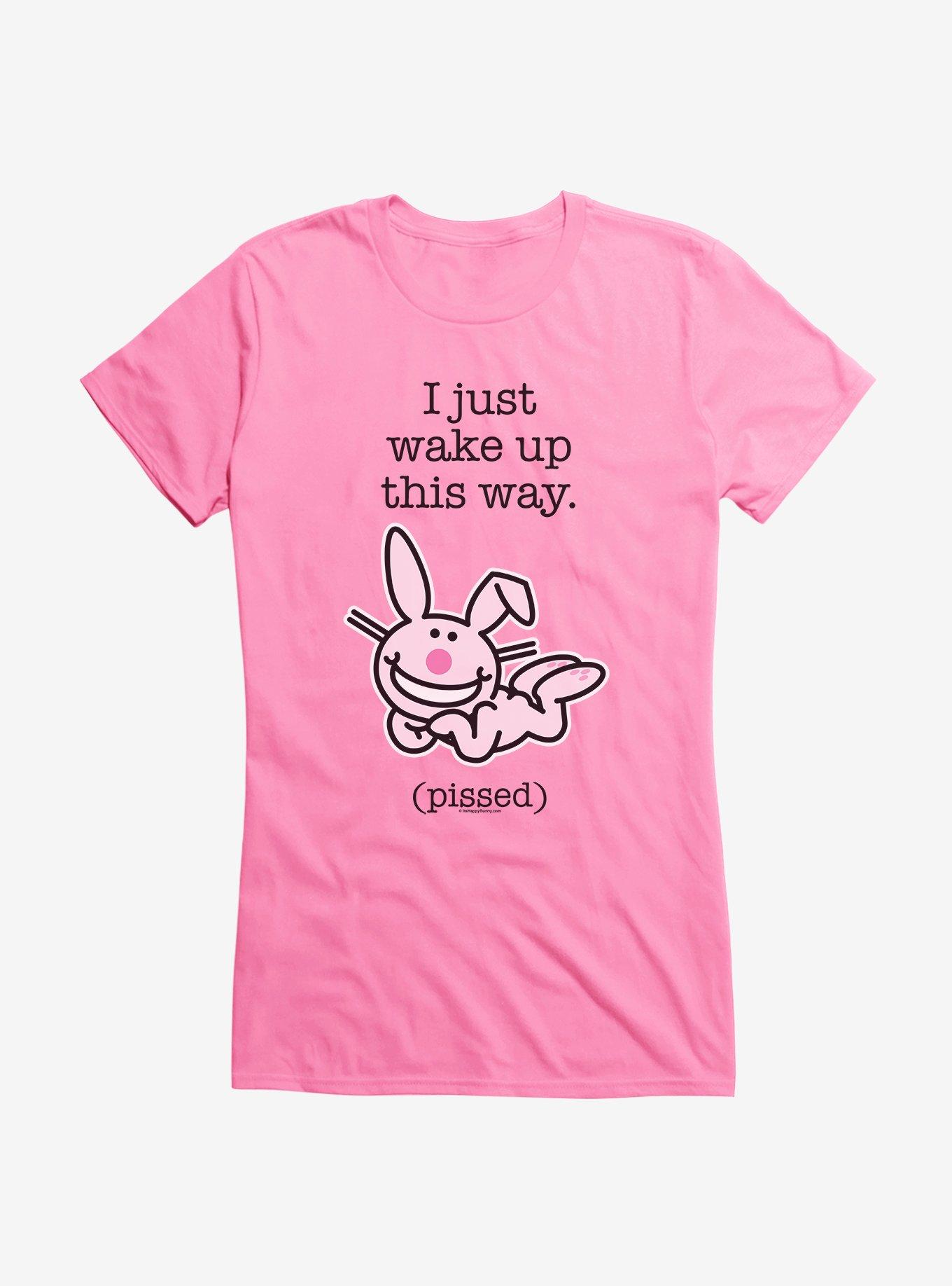 It's Happy Bunny I Wake Up Pissed Girls T-Shirt | Hot Topic