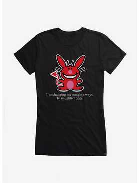 It's Happy Bunny Naughtier Ways Girls T-Shirt, , hi-res